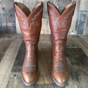 Lucchese 2000 Rubber Sole T3063R Cowboy Boots Mens 10.5 D